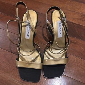 Rangoni Women's Gold Strappy Heels